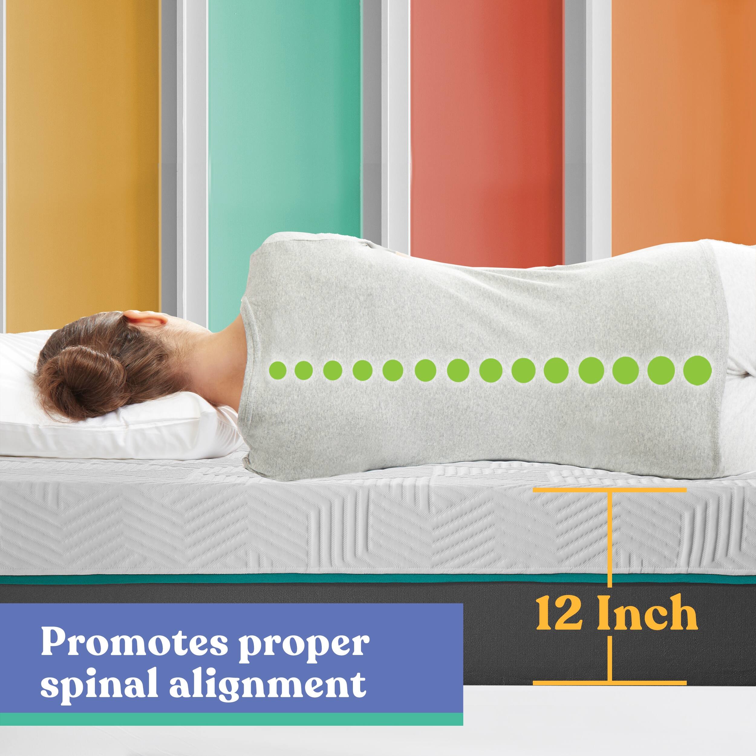 Early Bird CopperCool Performance 10" Medium Hybrid Mattress Bed Bath